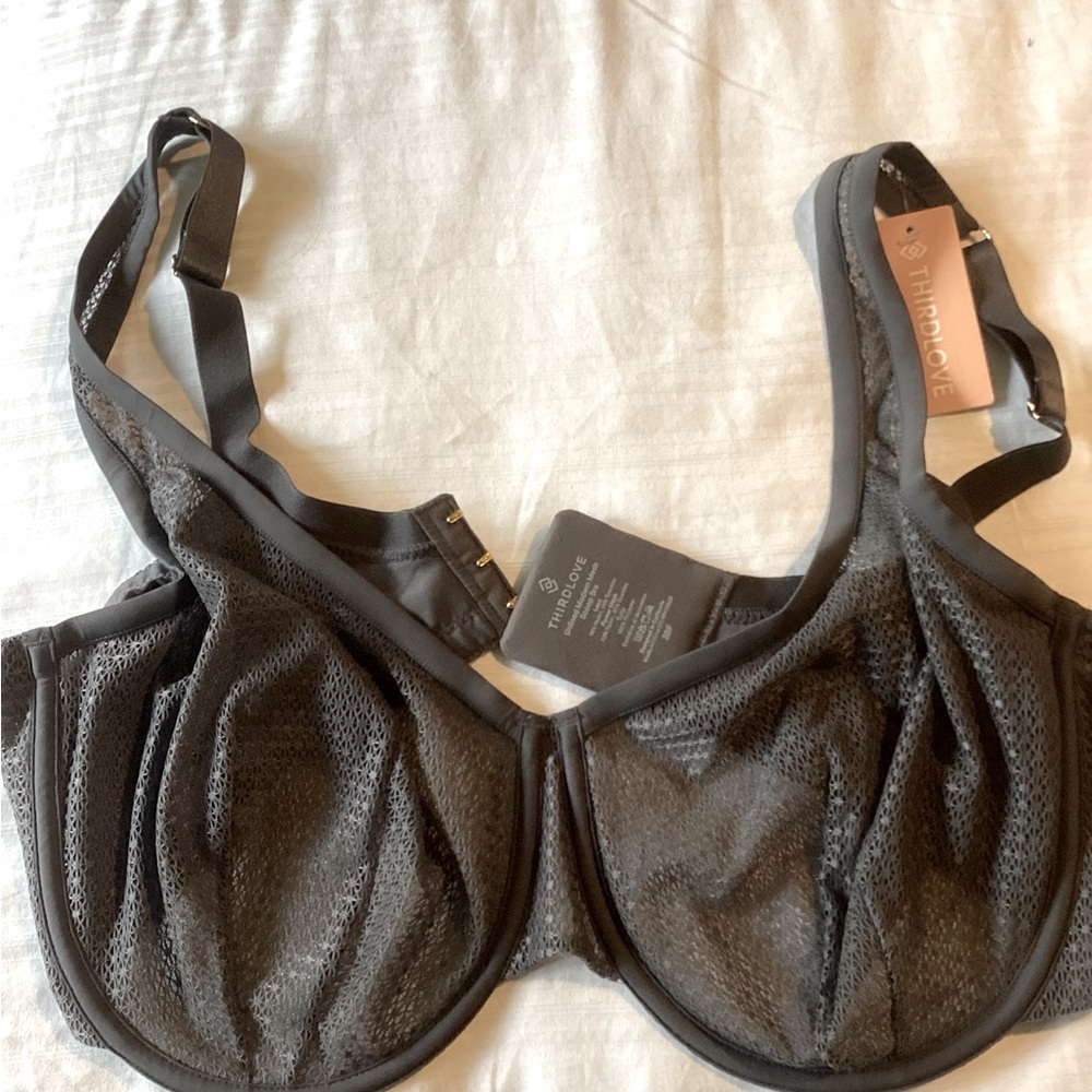 Thirdlove unlined Modern Mesh Scoop bra